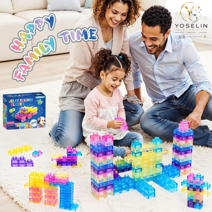 40 Bloques de Construcción Sensoriales Suaves para Niños