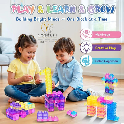 40 Bloques de Construcción Sensoriales Suaves para Niños