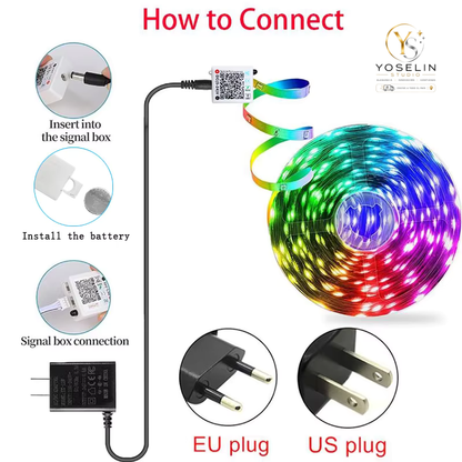 Tiras LED RGB Inteligente con Bluetooth